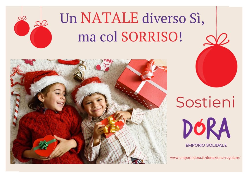 Un Natale diverso sì, ma col Sorriso! Campagna Natale Dora 2020